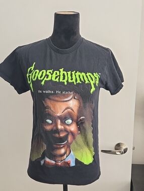🫶🏽4/$15 Men's Retro Goosebumps Black Short-Sleeve Crew T-Shirt